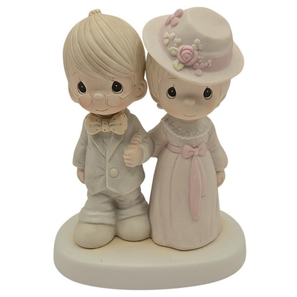 Precious Moments Porcelain Figurine 1986 "God Bless Our Family" 100501 Vintage